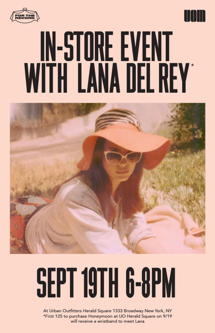 Urban Outfitters In-Store Event with Lana Del Rey