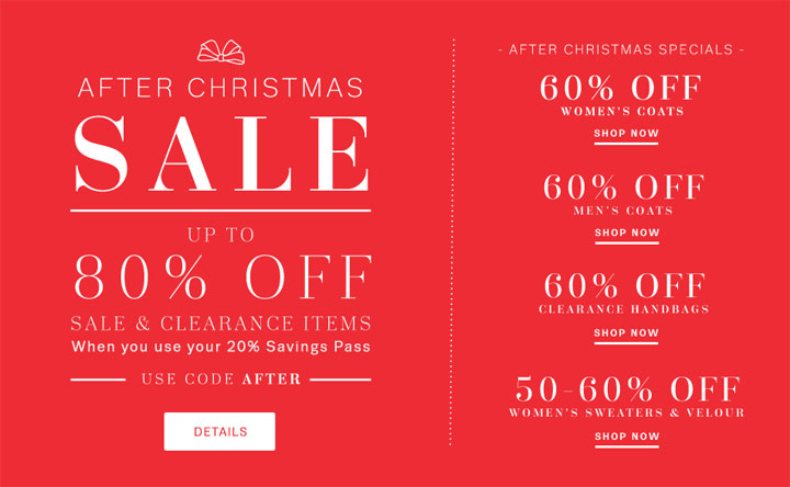 Lord & Taylor Apparel & Accessories NY After-Christmas Sale