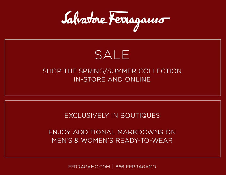 Salvatore Ferragamo Clothing & York Spring/Summer 2015 Retail -
