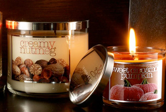 bath and body works creamy nutmeg candle