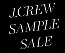 J.Crew Sample Sale