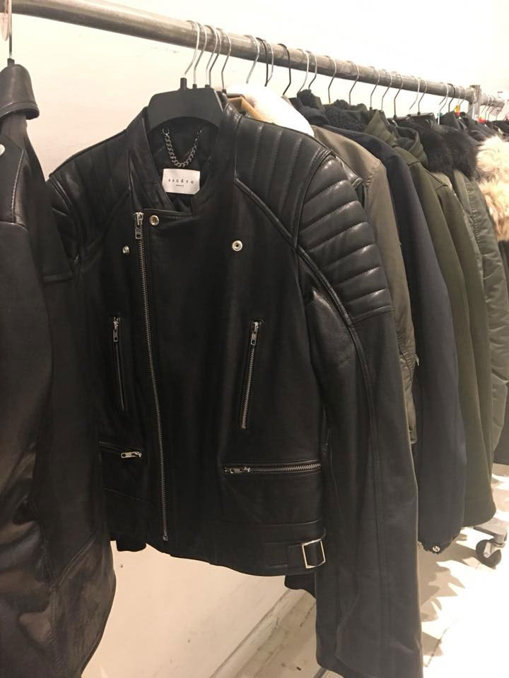 Sandro Sample Sale Leather Jacket