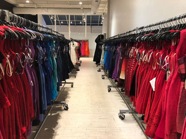 Pics from Inside the Herve Leger Sample Sale