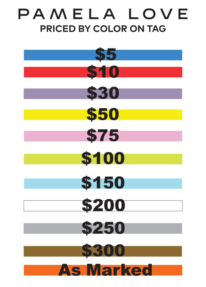 Pamela Love Sample Sale Price List