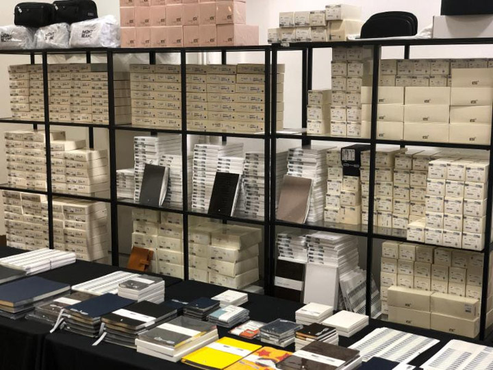 Pics from Inside the Montblanc Sample Sale