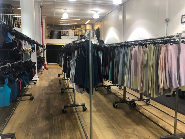 Pics from Inside the Outdoor Voices Sample Sale