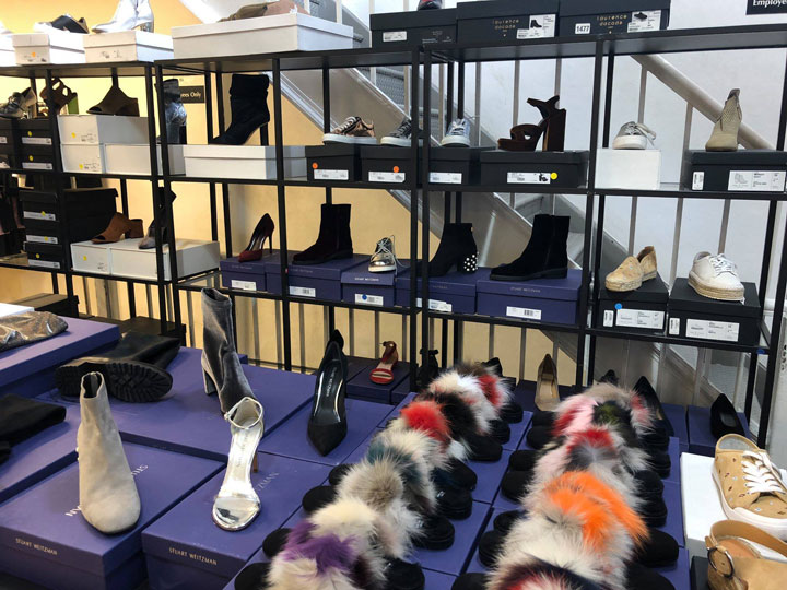 Pics from Inside The Shoe Box Spring 2018 Sample Sale