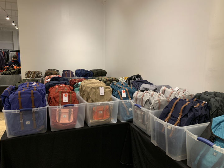 Pics from Inside the Herschel Supply Co. Sample Sale