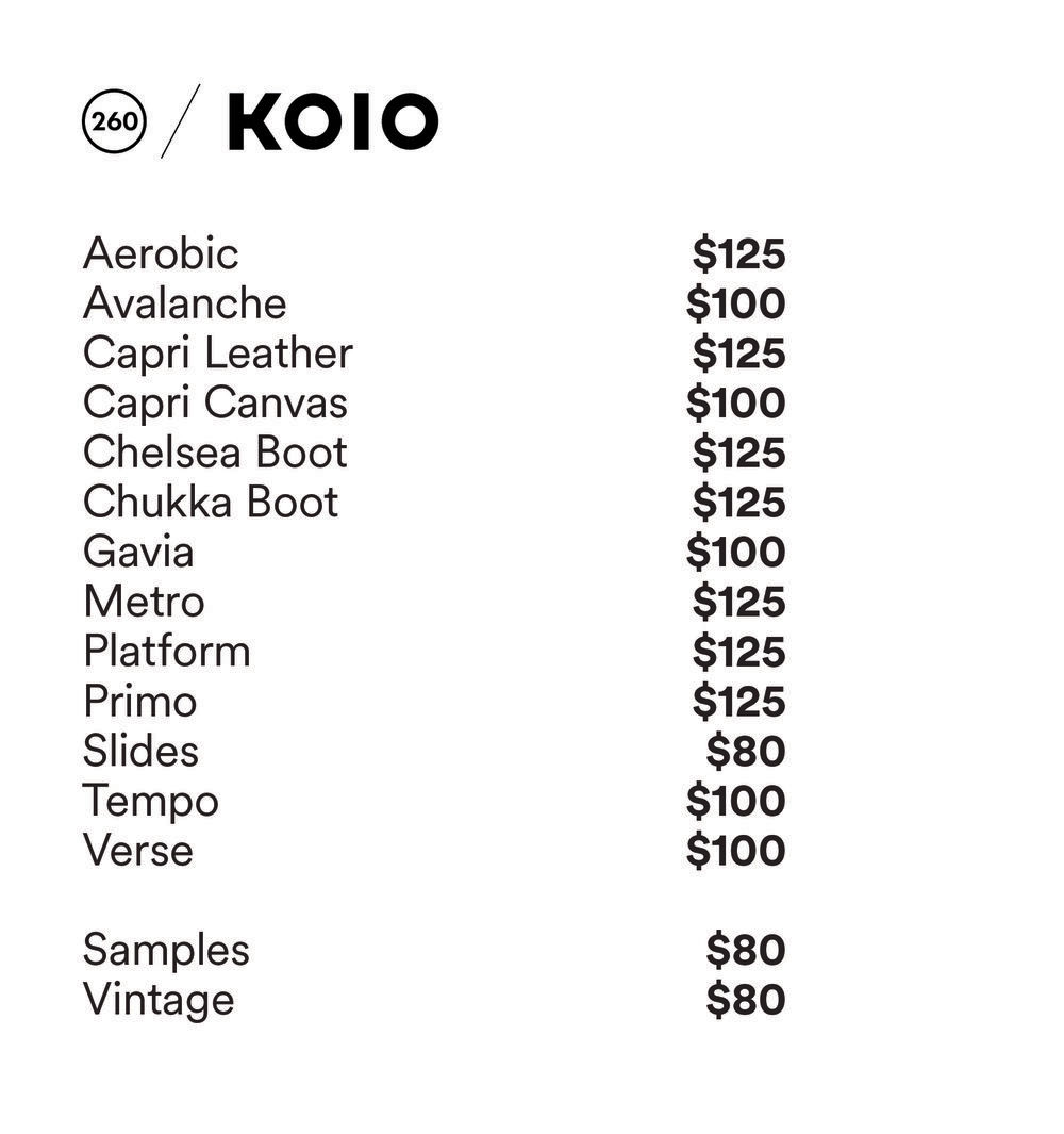 Koio Sample Sale in Images