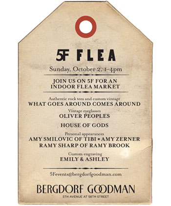 Bergdorf Goodman: 5F Indoor Flea Market: 10/2
