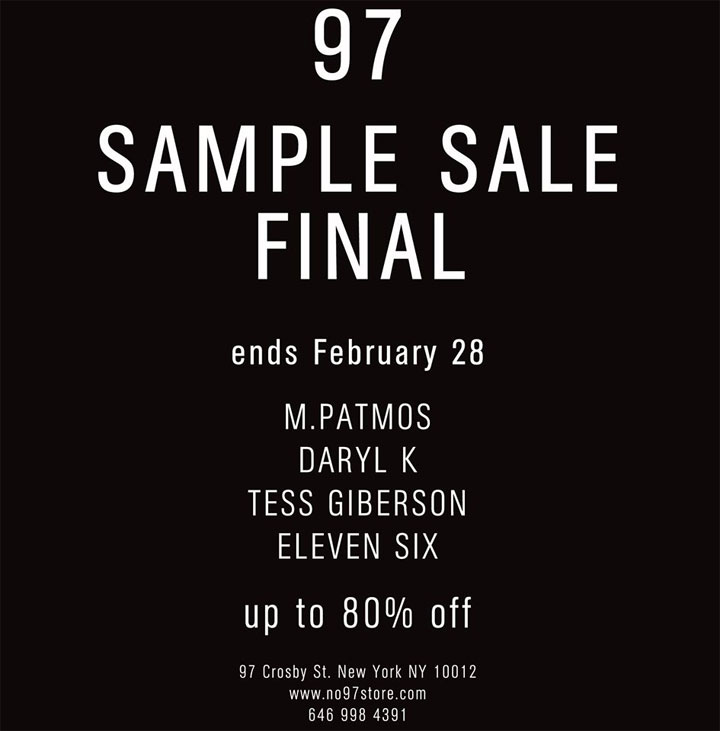 M.Patmos, Tess Giberson, & More Sample Sale