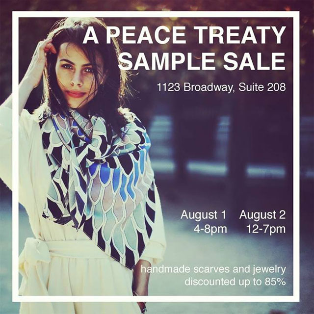 A Peace Treaty Sample Sale