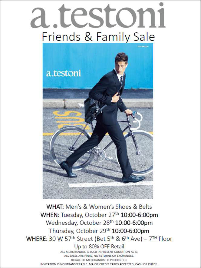 A. Testoni Friends & Family Sale
