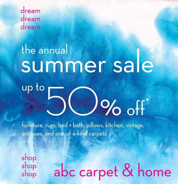 ABC Carpet & Home Annual Summer Sale