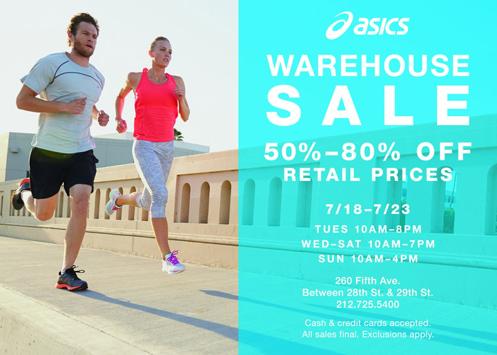 ASICS Warehouse Sale 