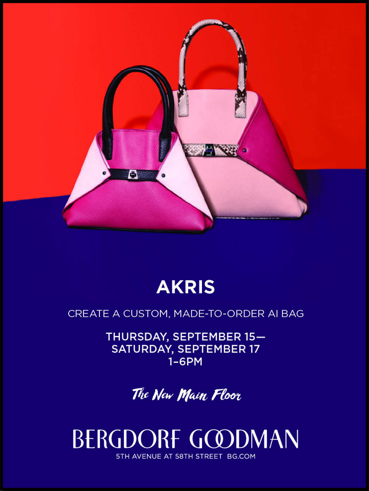 Akris Handbags Customization Event