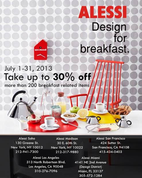 Alessi Design For Breakfast Sale