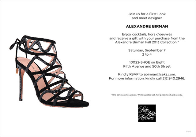 Alexandre Birman Personal Appearance and Cocktail Event