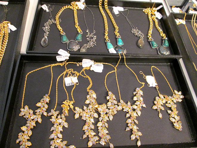 Necklaces really stood out at the sale