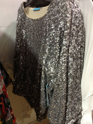 Alice + Olivia Evelina Sequin Long Sleeve Top ($79, orig. $396)