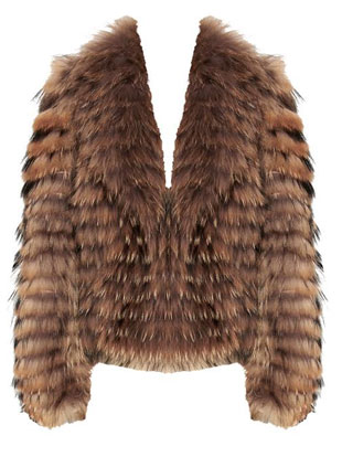 Alice + Olivia Dot Lourdes Cropped Fur Coat: $299 (orig. $1897)