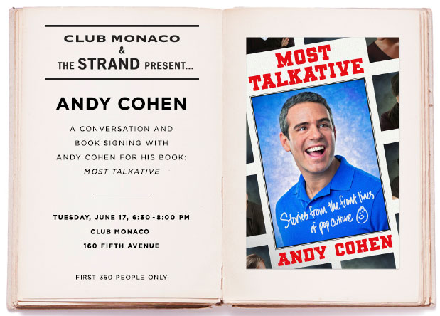 Andy Cohen Meet-and-Greet at Club Monac