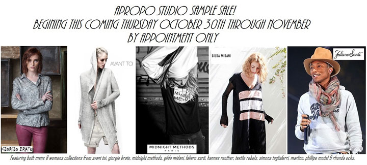 Apropo Studio Bi-annual Sample Sale