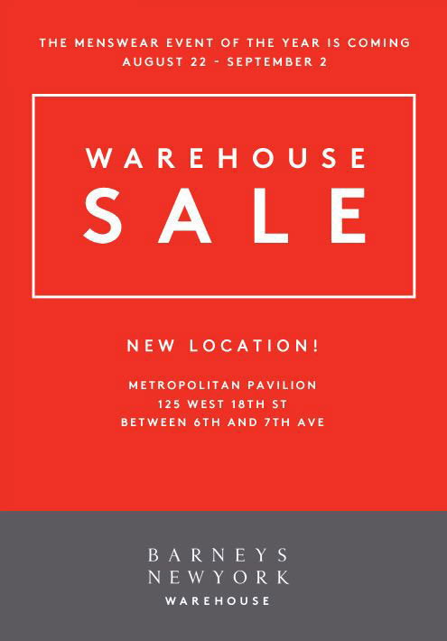 Barneys New York Warehouse Sale 