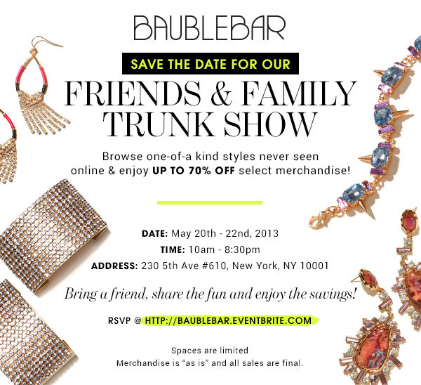 Baublebar Friends & Family Sale