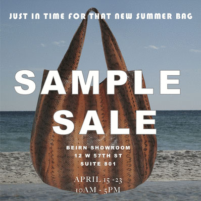 Beirn Sample Sale