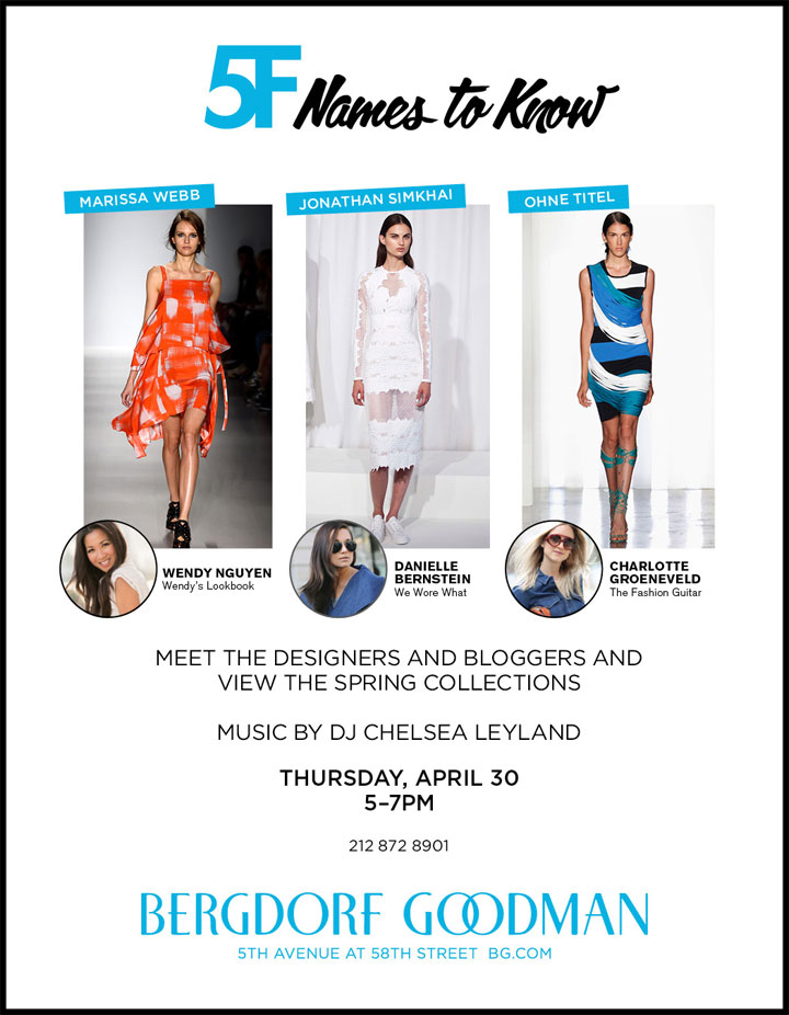 Bergdorf Goodman Names to Know Event