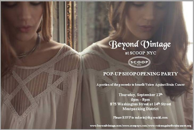 Beyond Vintage at Scoop NYC Pop-up Shop Opening Party