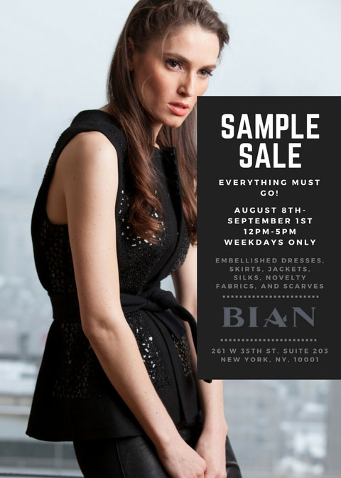 Bian Sample Sale