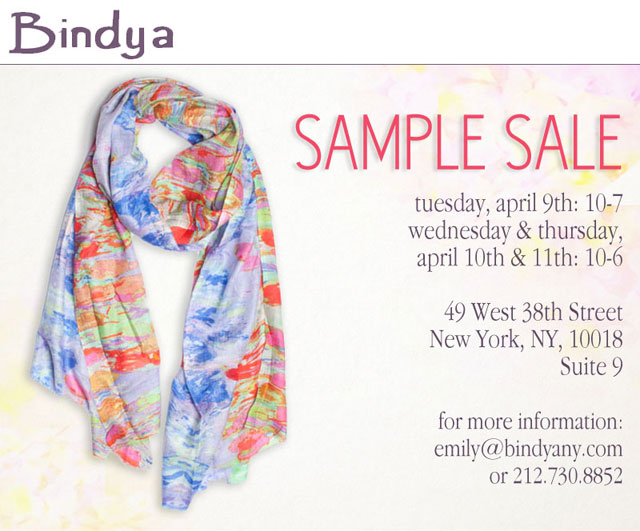 Bindya NY and Lulla Sample Sale
