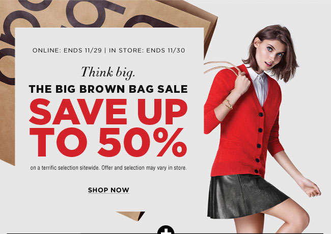 Bloomingdale's Big Brown Bag Sale