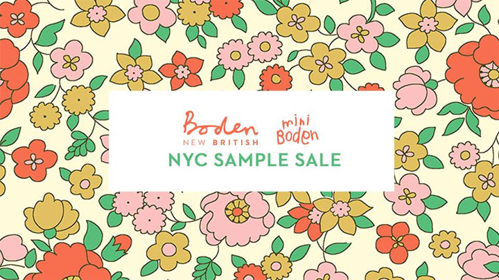 Boden NYC Sample Sale