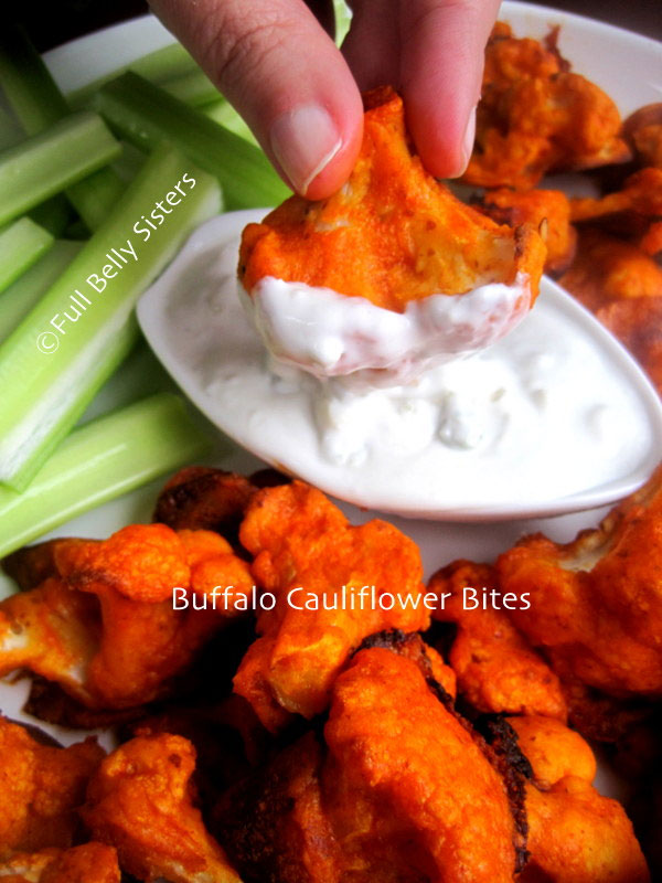 Buffalo Cauliflower Bites w. Yogurt Gorgonzola Dip