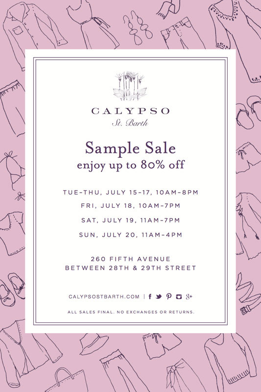 Calypso St. Barth Sample Sale