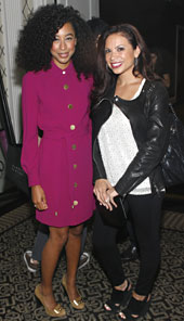 Carolina Bermudez and Corinne Bailey Rae Upstairs at the Allure Lounge