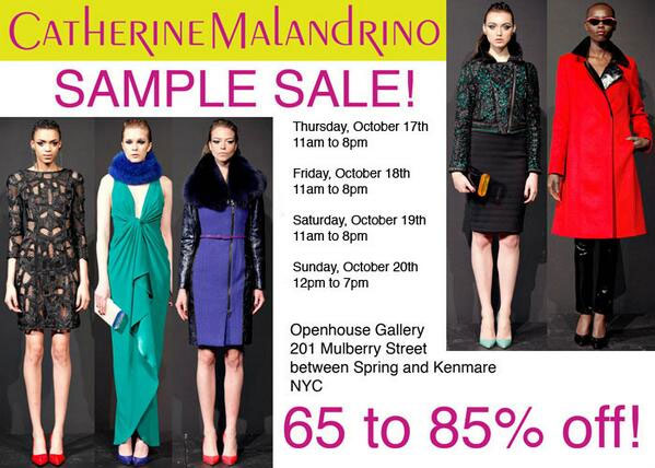 Catherine Malandrino Sample Sale