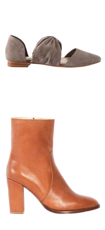 The Joan Flat: $100 (orig. $325), The Zanns Heel: $75 (orig.$385)