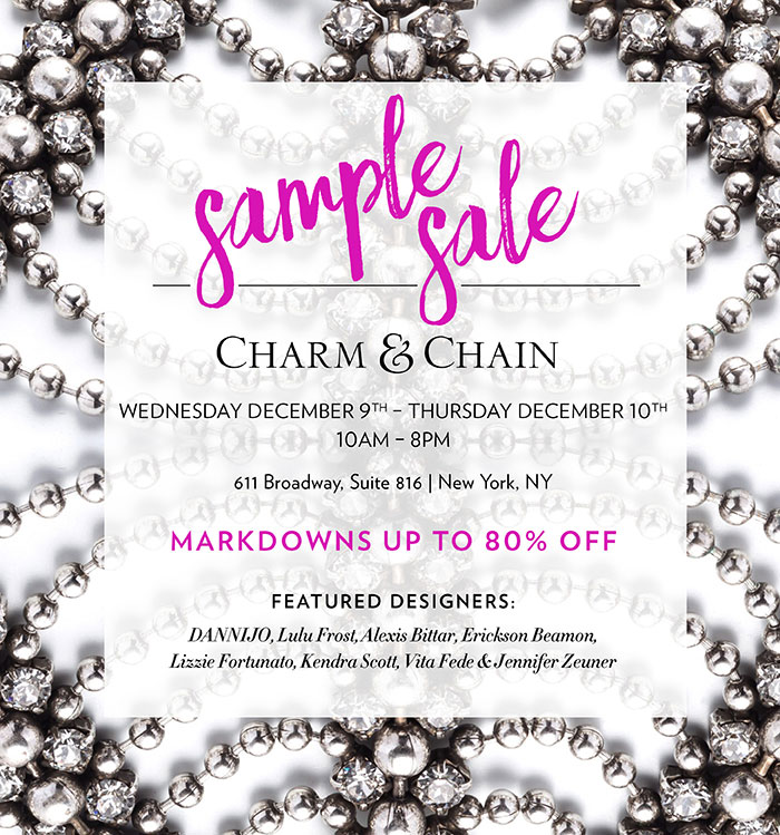 Charm & Chain Sample Sale