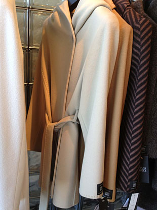 Cinzia Rocca Ivory Wool Short Coat w/ Tie ($300)