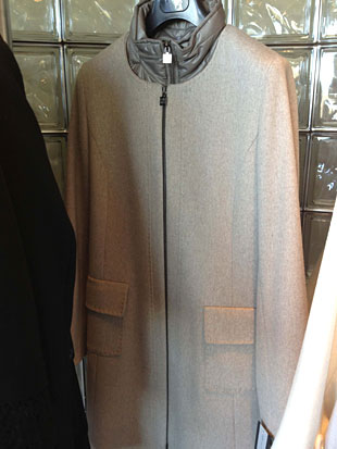 Cinzia Rocca  Zip Up Wool Walking Coat w/ a Polyester Neck for chilly days ($400)