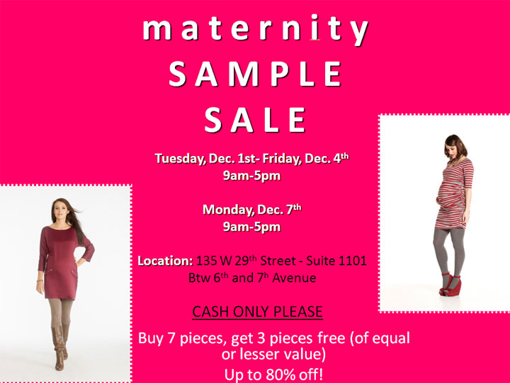 Circle Showroom Designer Maternity Sample Sample