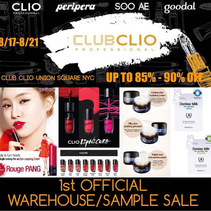 Club Clio First Warehouse/Sample Sale