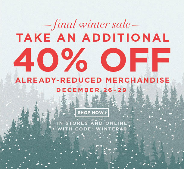 Club Monaco Final Winter Sale