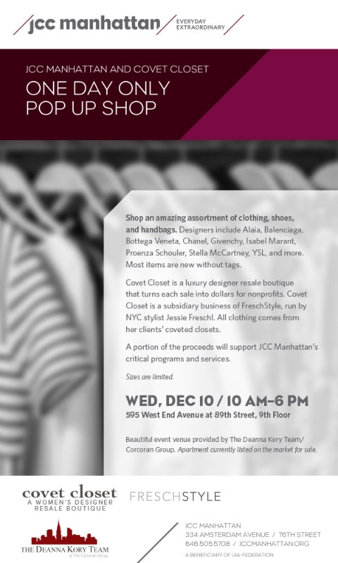 Covet Closet One Day Only Pop-up Benefiting the JCC