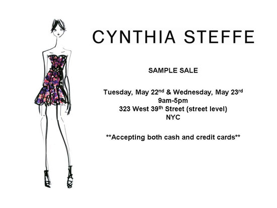 Cynthia Steffe Sample Sale