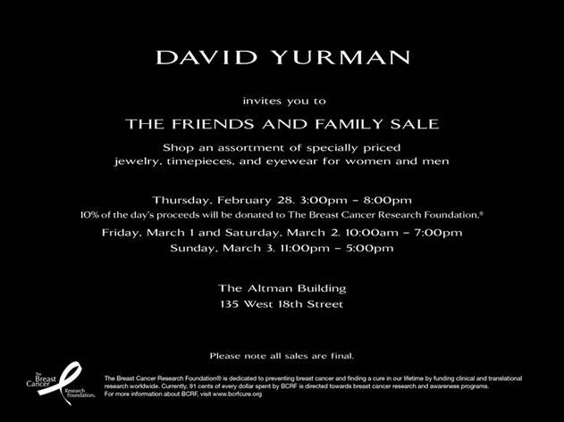 David Yurman Sample Sale